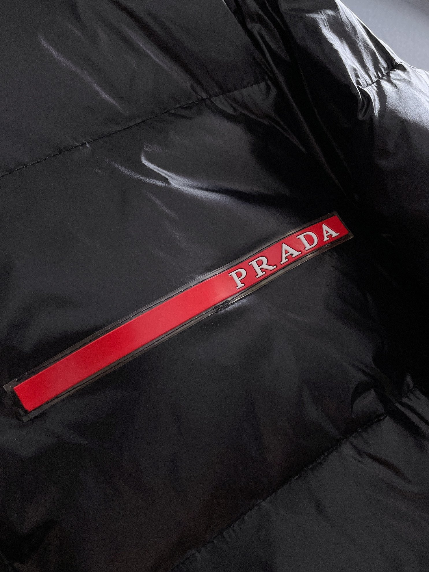 PRADA 2024 FW Premium Goose Down Jacket | Colorblock Design | Unisex | M–3XL
