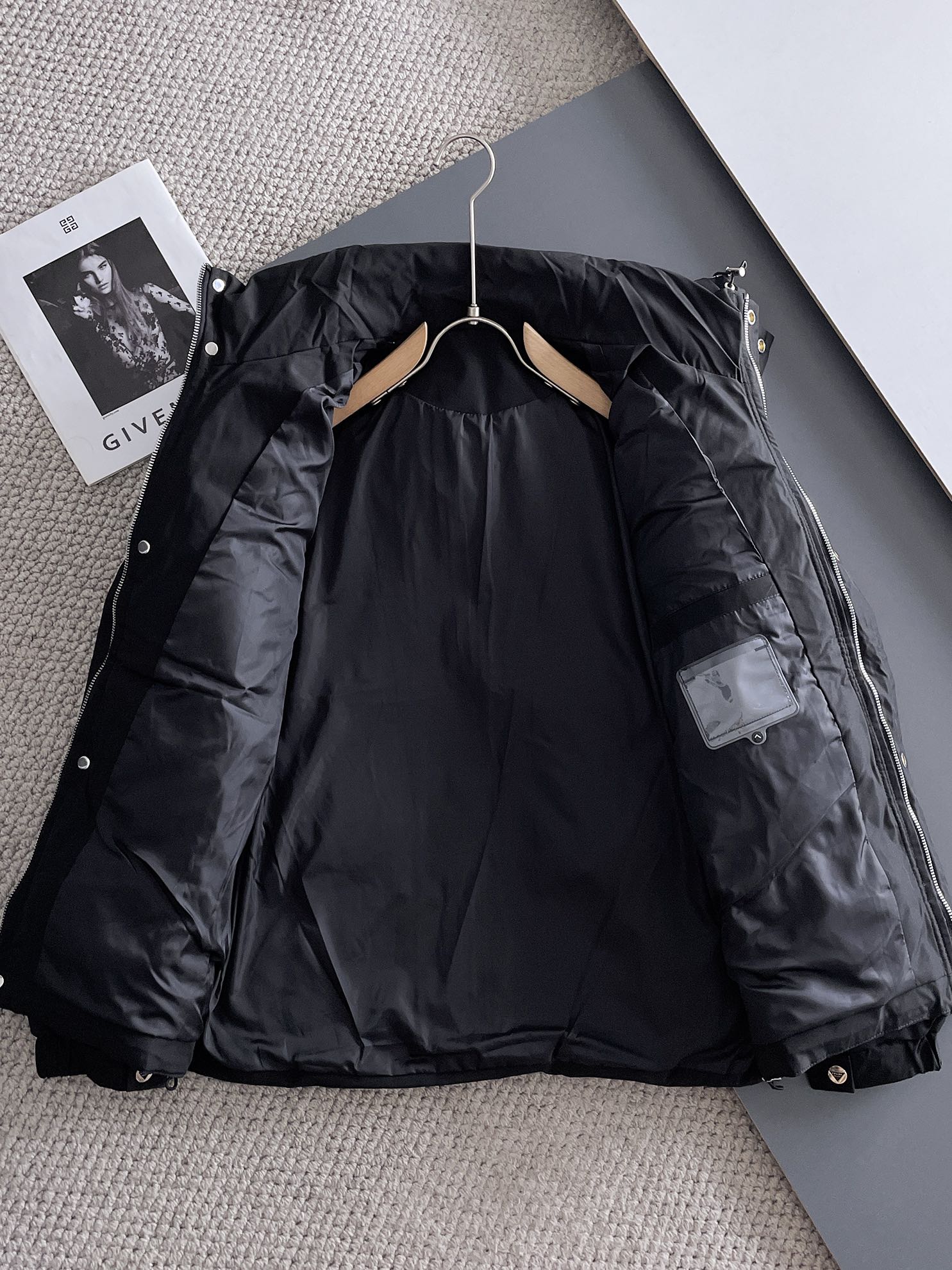 PRADA 2024 FW Premium Goose Down Jacket | Colorblock Design | Unisex | M–3XL