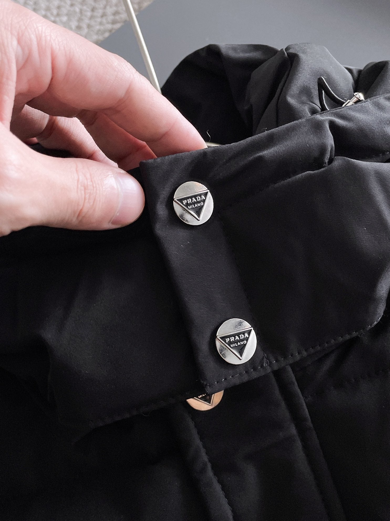 PRADA 2024 FW Premium Goose Down Jacket | Colorblock Design | Unisex | M–3XL