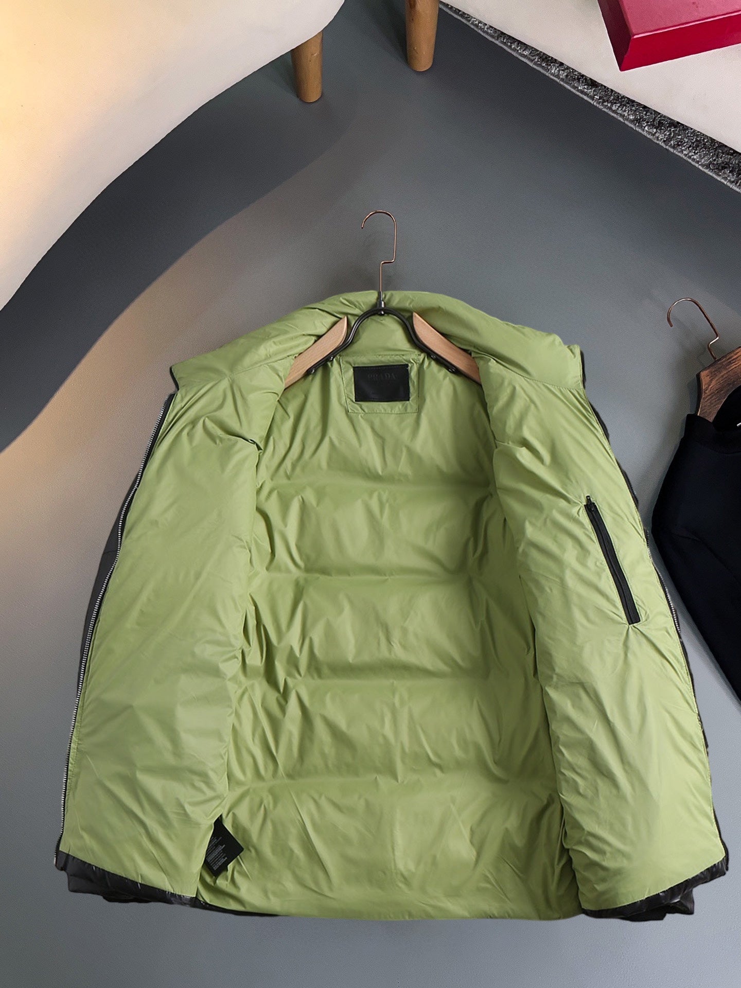 PRADA 2024 FW Luxury Goose Down Jacket | Unisex Colorblock Design | M–3XL