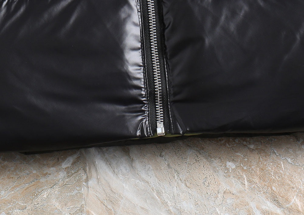 PRADA 2024 FW Luxury Goose Down Jacket | Unisex Colorblock Design | M–3XL