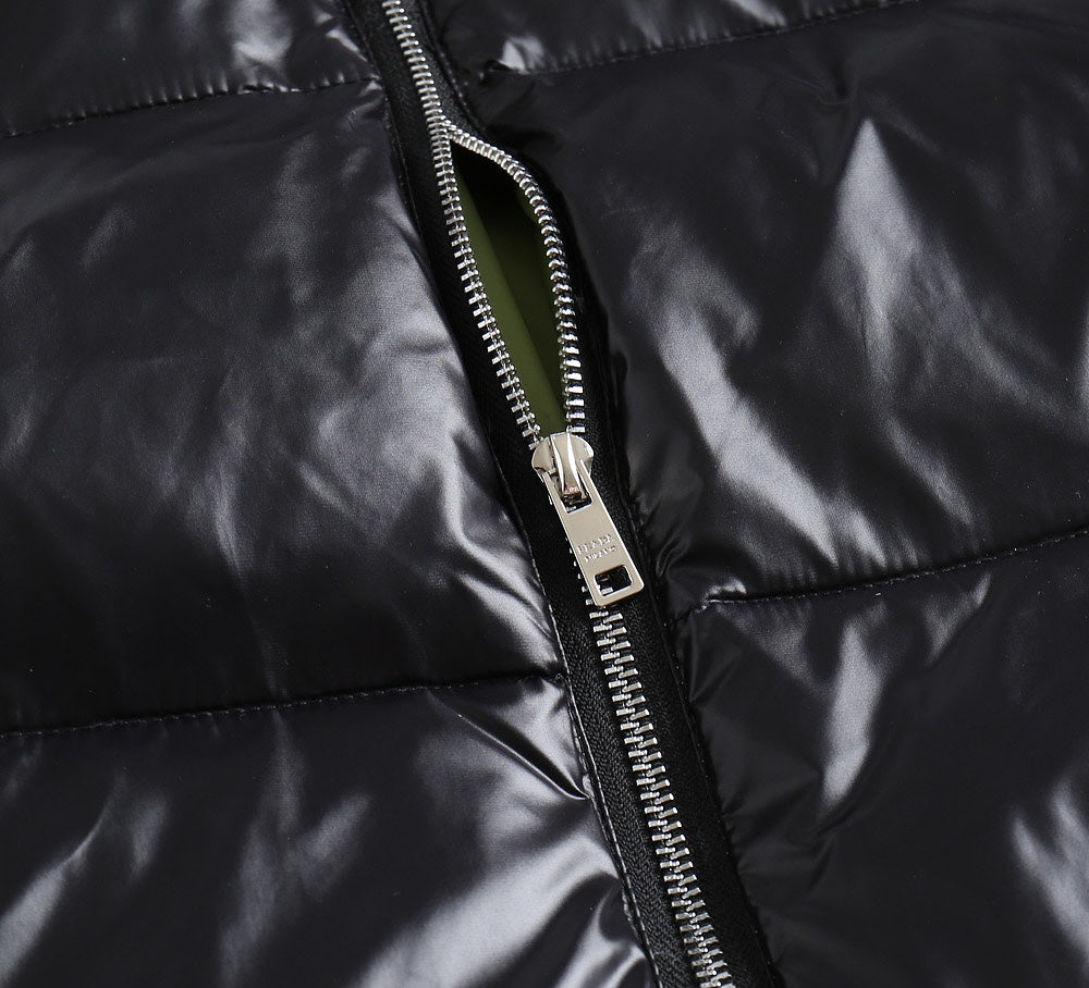 PRADA 2024 FW Luxury Goose Down Jacket | Unisex Colorblock Design | M–3XL