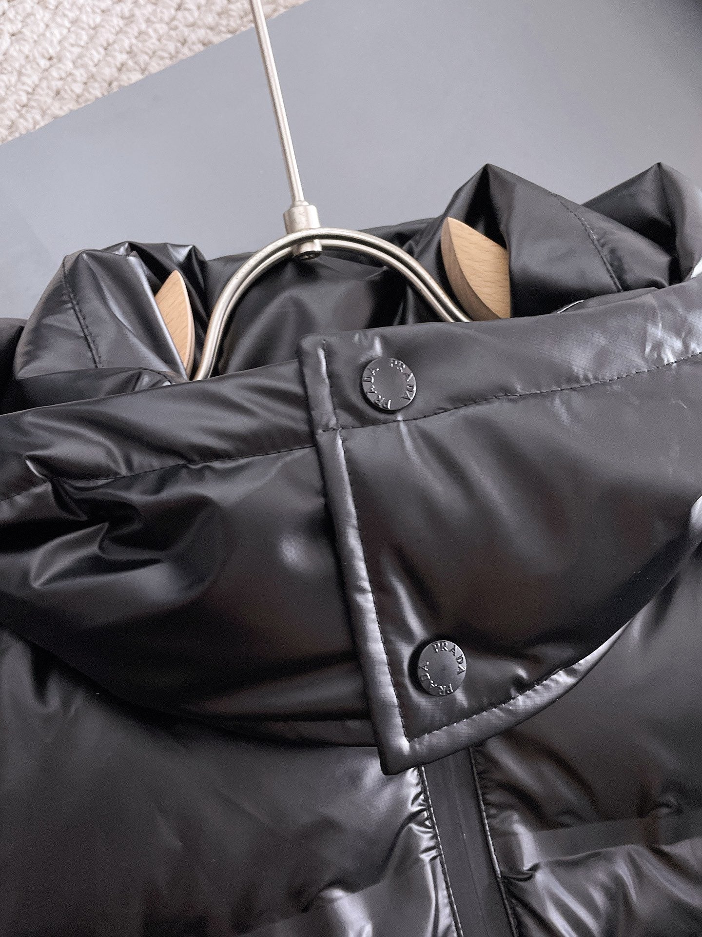PRADA 2024 FW Premium Goose Down Jacket | Colorblock Design | Unisex | M–3XL