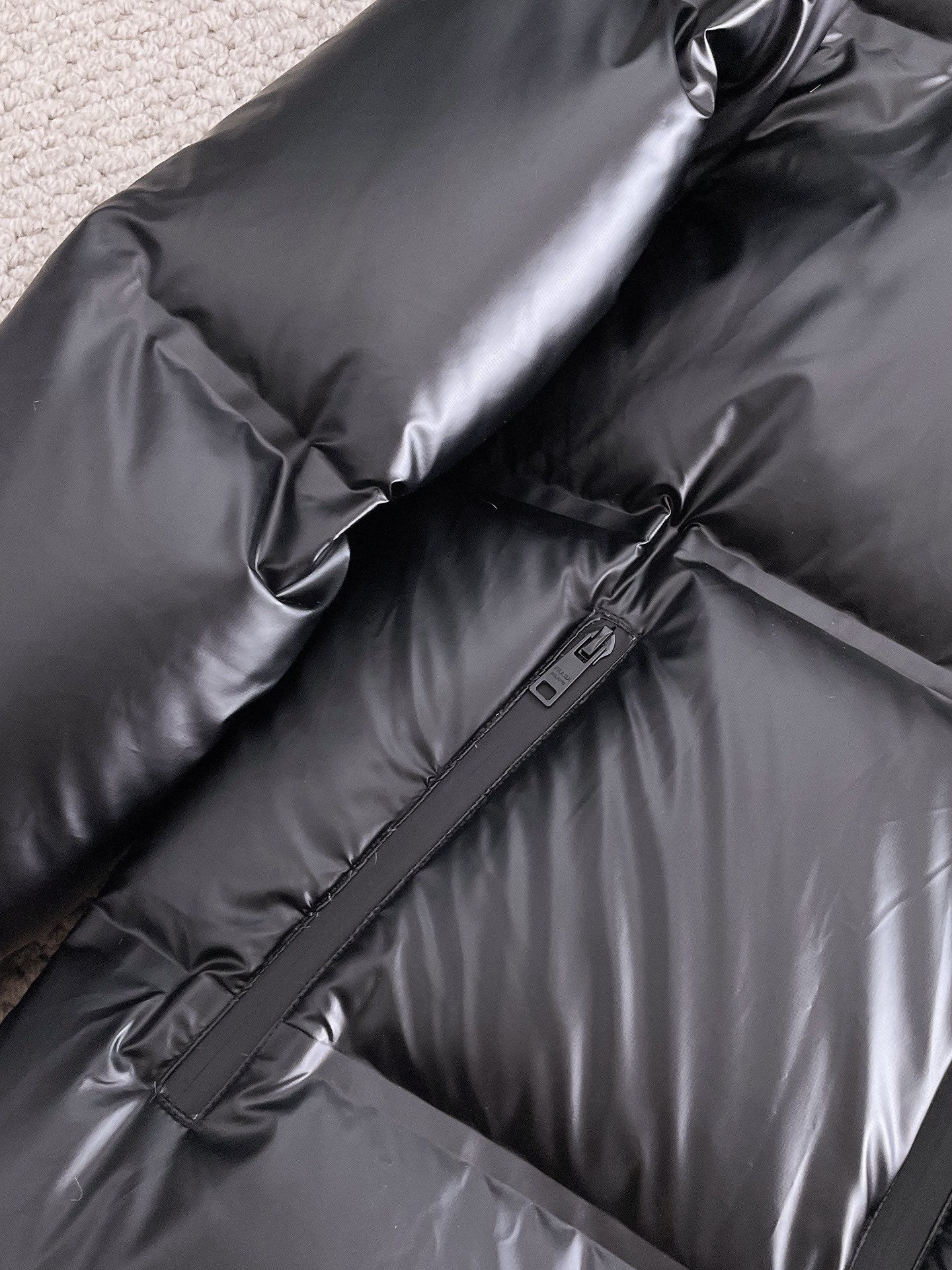 PRADA 2024 FW Premium Goose Down Jacket | Colorblock Design | Unisex | M–3XL