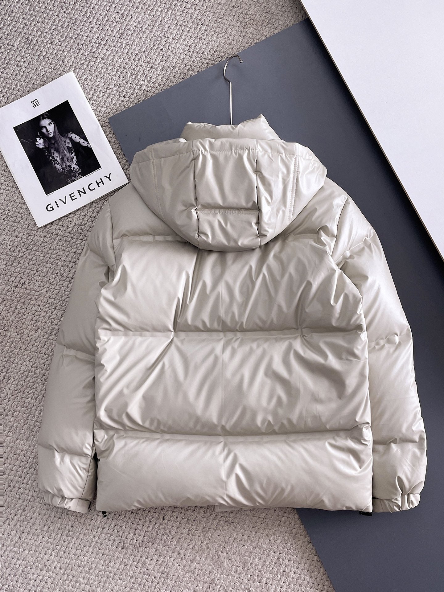 PRADA 2024 FW Premium Goose Down Jacket | Colorblock Design | Unisex | M–3XL