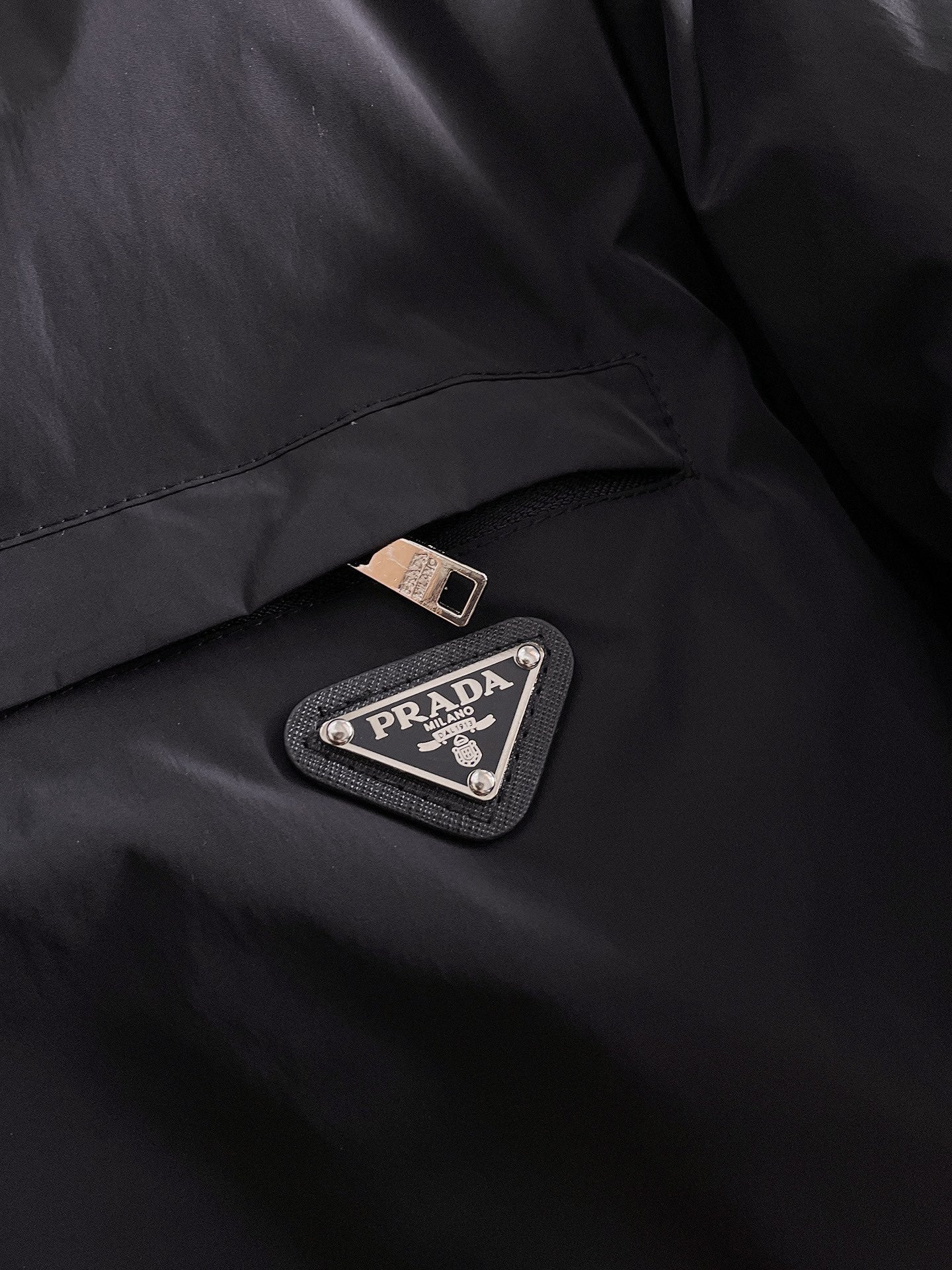 PRADA 2024 FW Premium Goose Down Jacket | Colorblock Design | Unisex | M–3XL