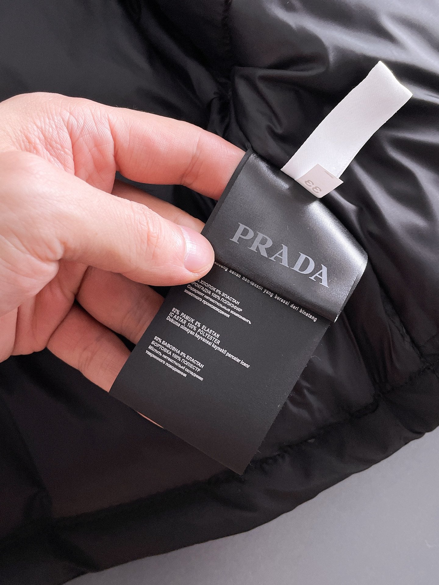 PRADA 2024 FW Premium Goose Down Jacket | Colorblock Design | Unisex | M–3XL
