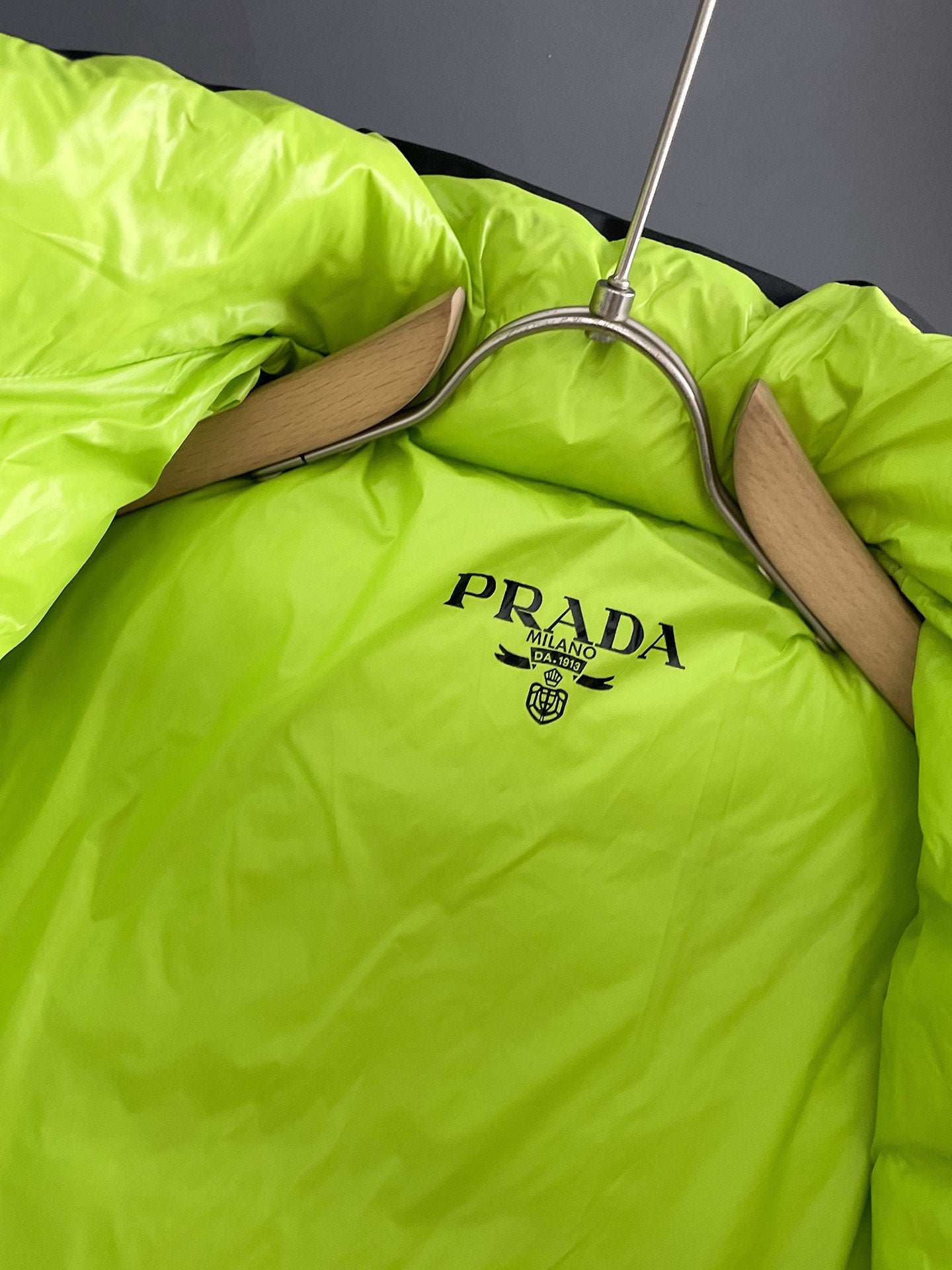 PRADA 2024 FW Premium Goose Down Jacket | Colorblock Design | Unisex | M–3XL