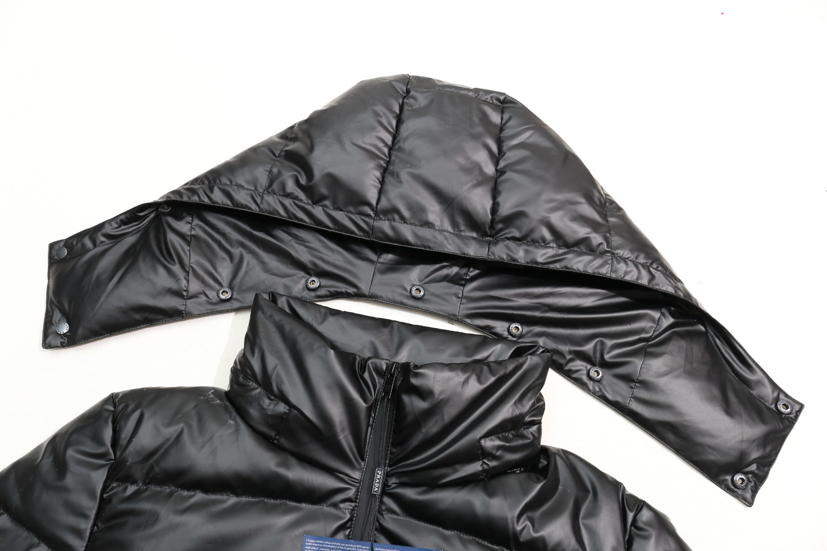 PRADA Black-Tech Padded Hooded Down Jacket | DuPont Nylon | S–XL