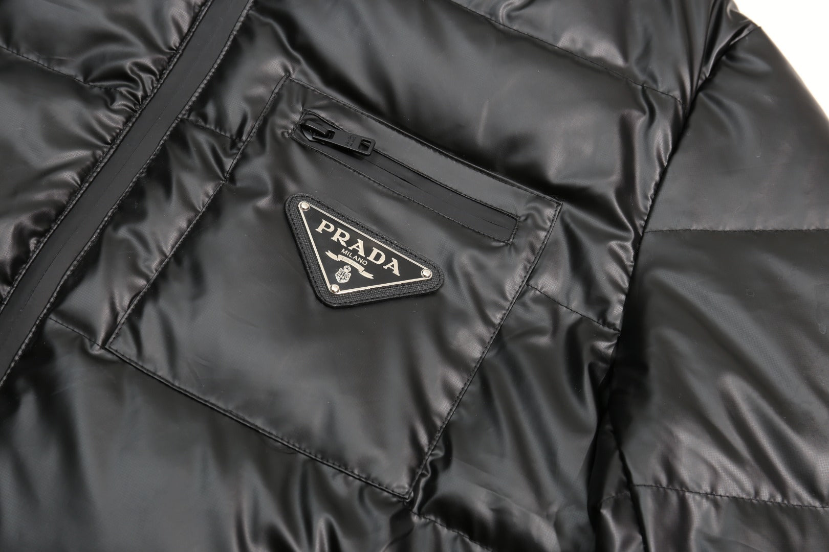 PRADA Black-Tech Padded Hooded Down Jacket | DuPont Nylon | S–XL