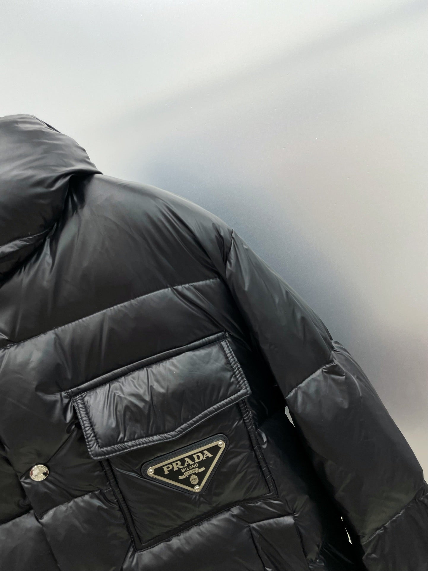 PRADA 2024 FW Down Jacket | Metal Triangle Logo | M–3XL