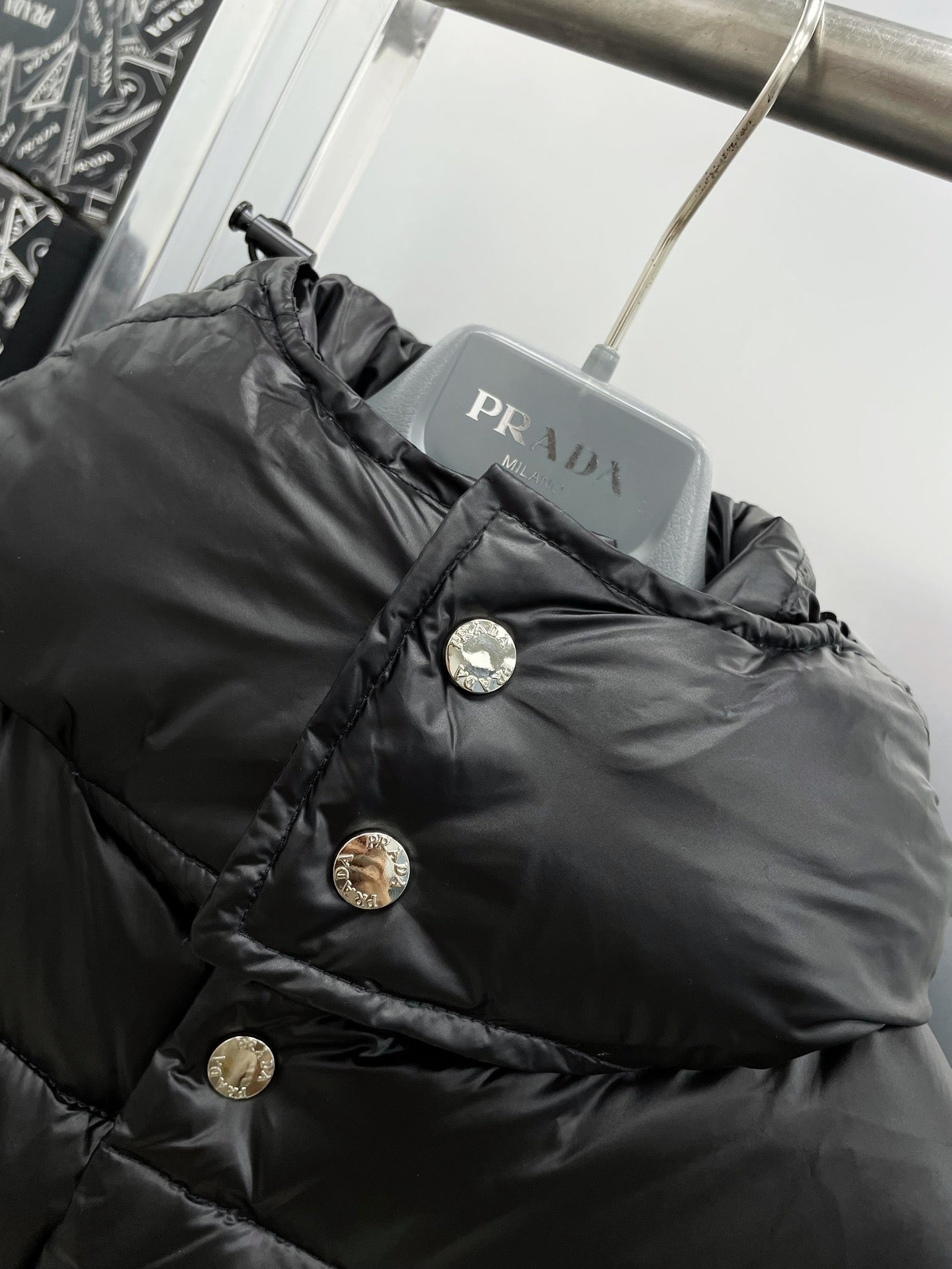 PRADA 2024 FW Down Jacket | Metal Triangle Logo | M–3XL