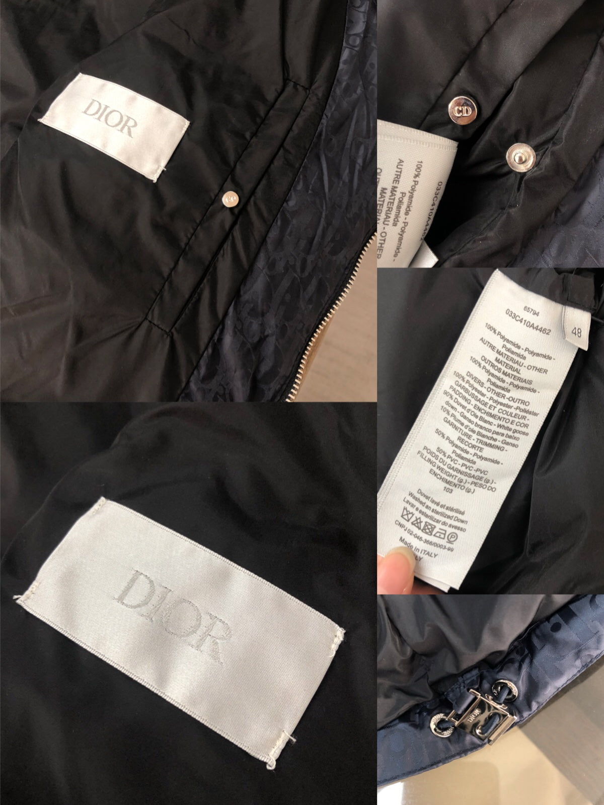 DIOR 2024 FW Couple Down Jacket | Premium 1:1 Hardware | Unisex | Sizes 44–54