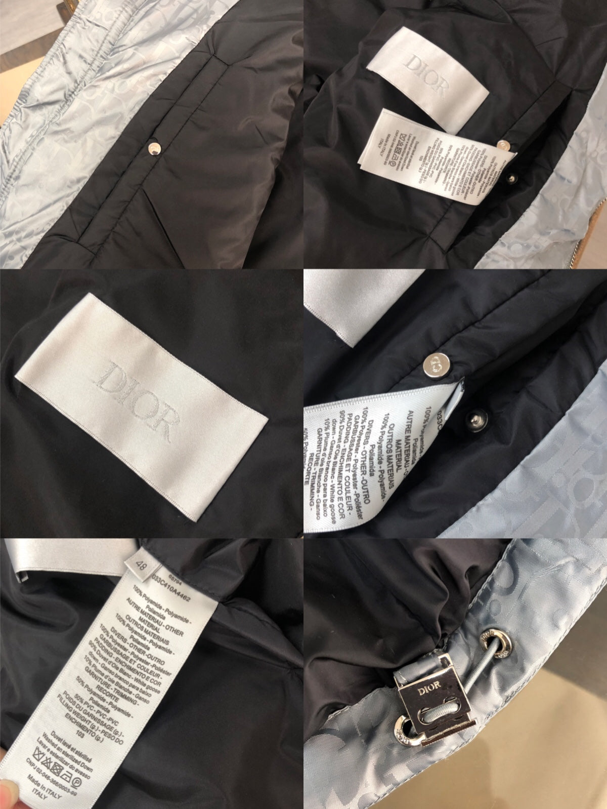 DIOR 2024 FW Couple Down Jacket | Premium 1:1 Hardware | Unisex | Sizes 44–54