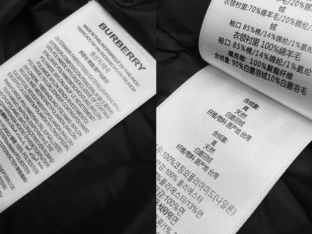 Burberry Plaid Hooded Down Jacket – Unisex