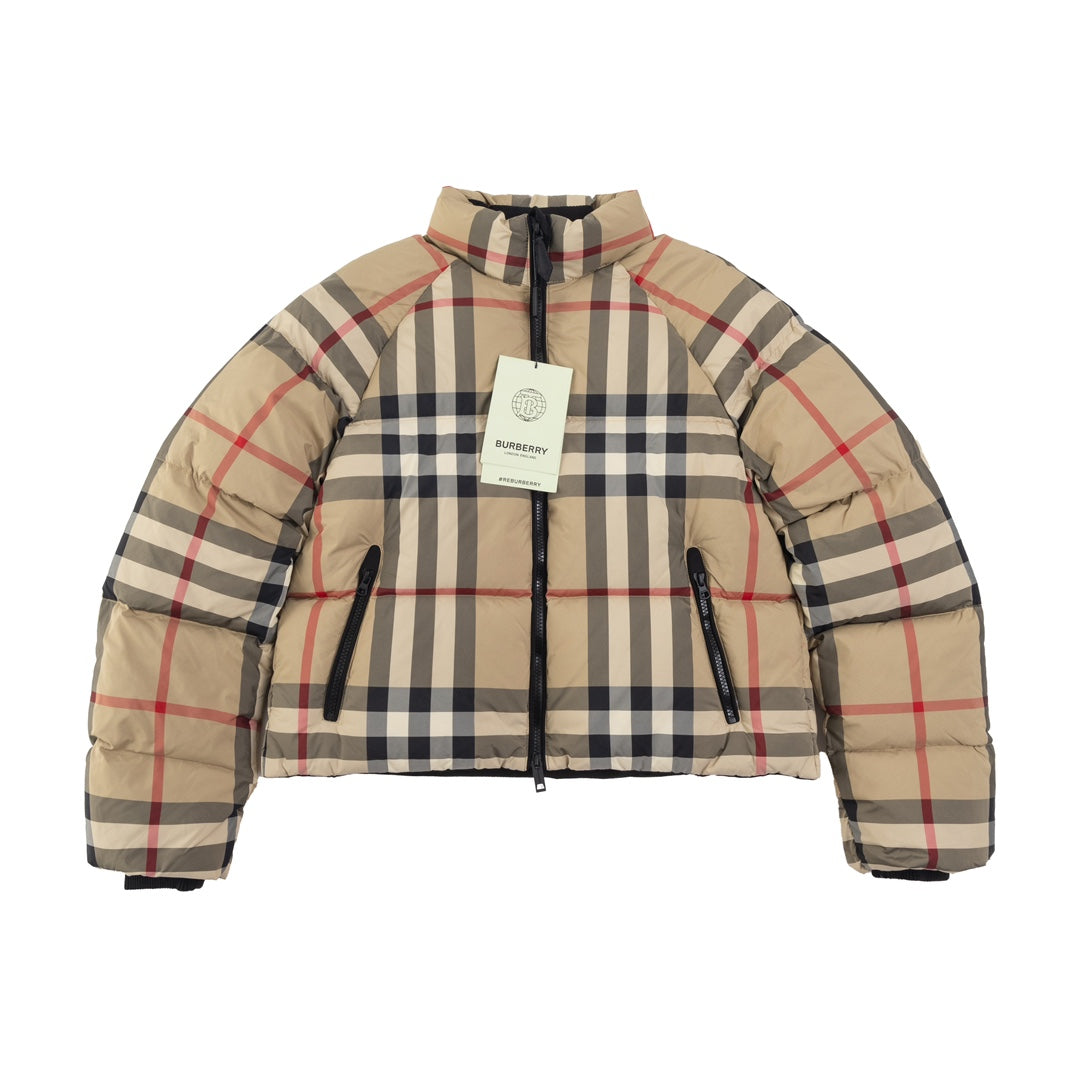 Burberry 24SS Classic Check Short Down Jacket – Women’s S–L