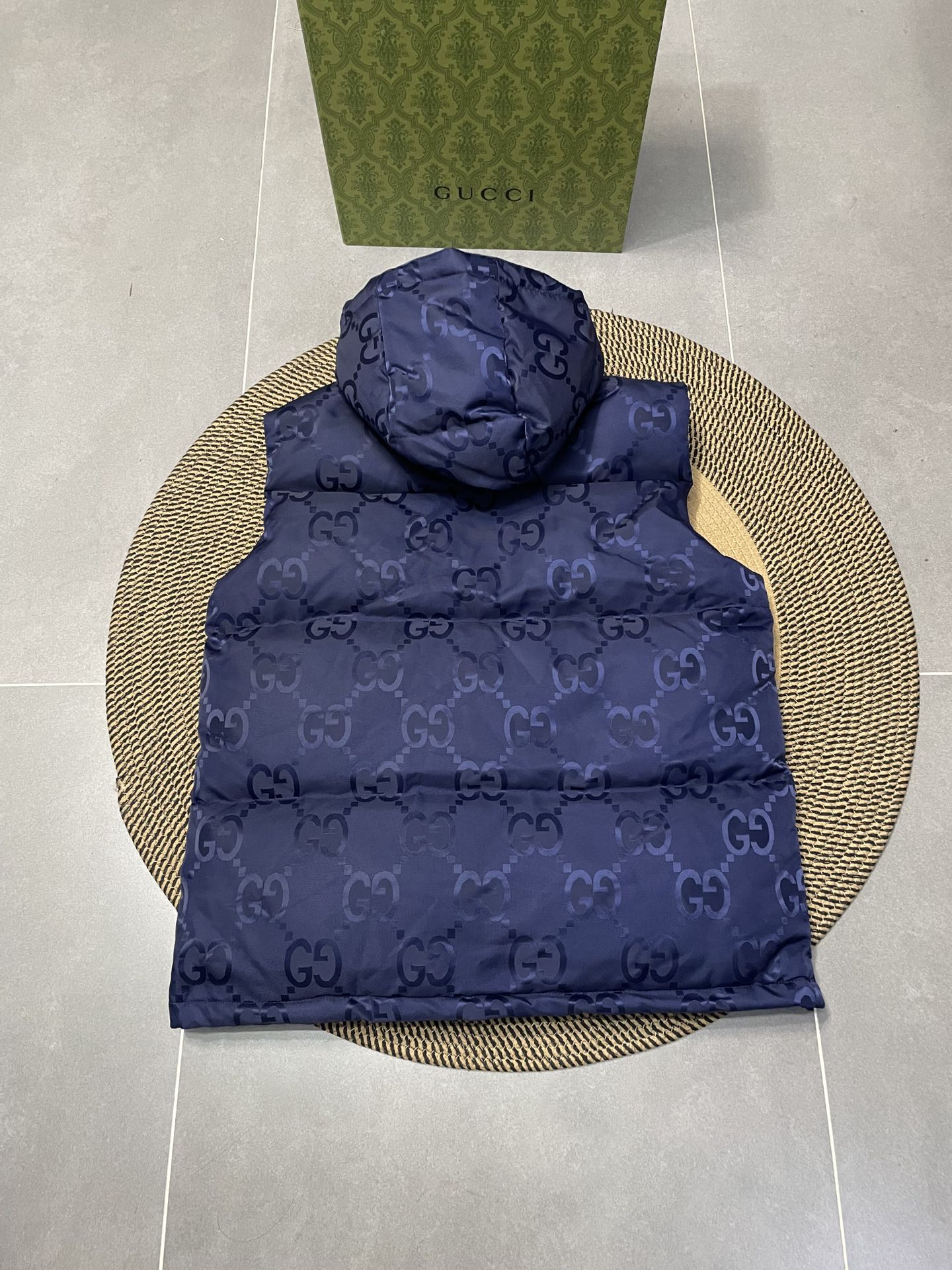 GUCCI FW New GG Monogram Hooded Down Vest – Unisex | Sizes 42–50