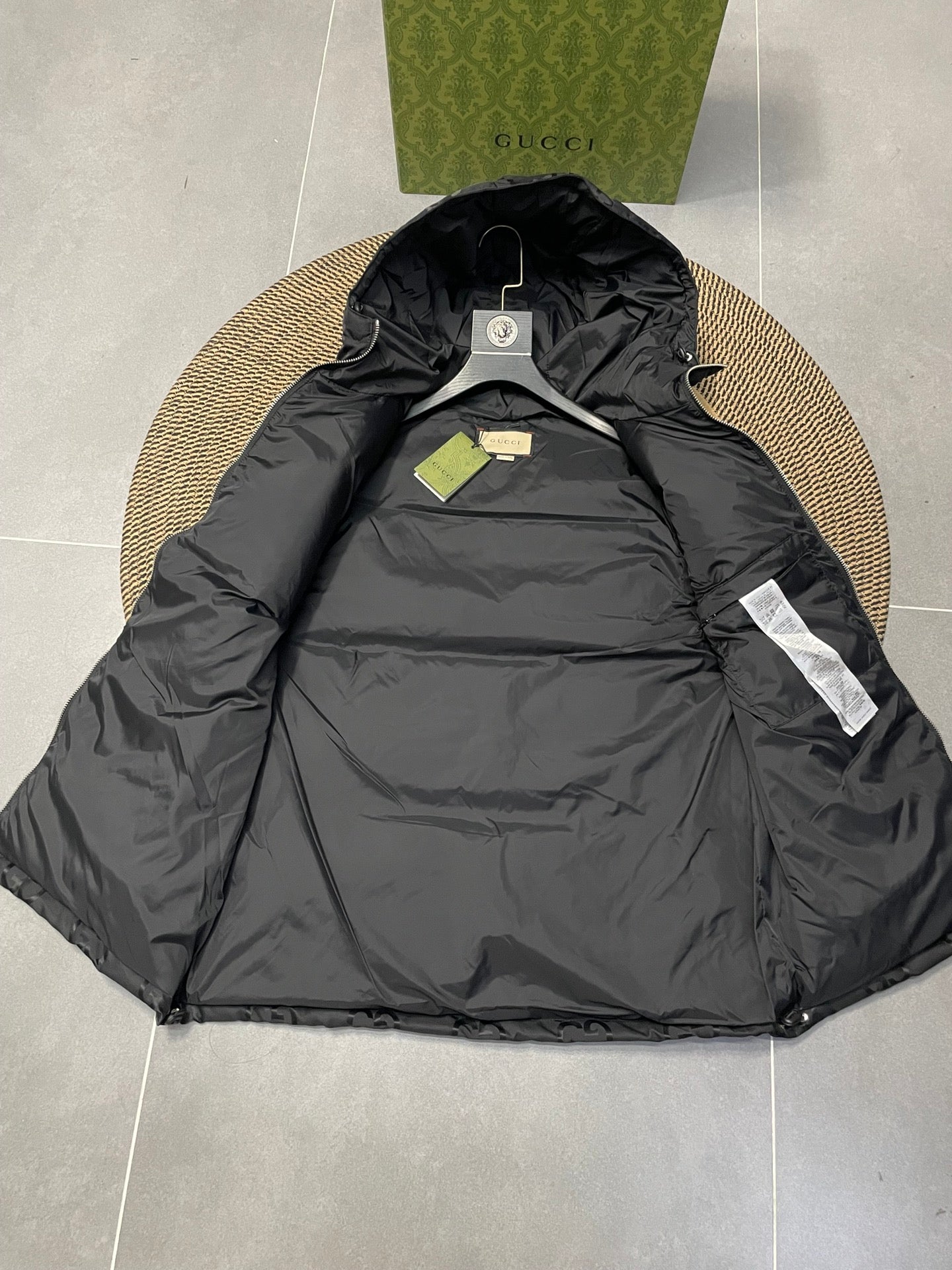 GUCCI FW New GG Monogram Hooded Down Vest – Unisex | Sizes 42–50