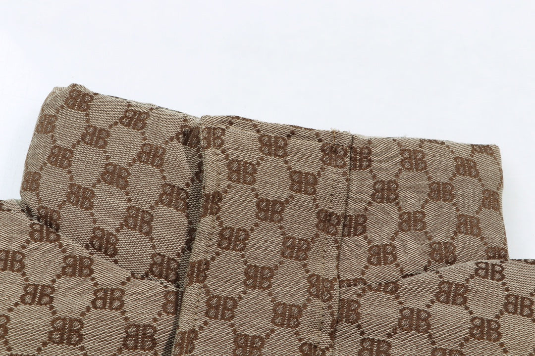 Balenciaga x Gucci Hacker Series Monogram Down Jacket | Brown | Unisex | Size M–XXL