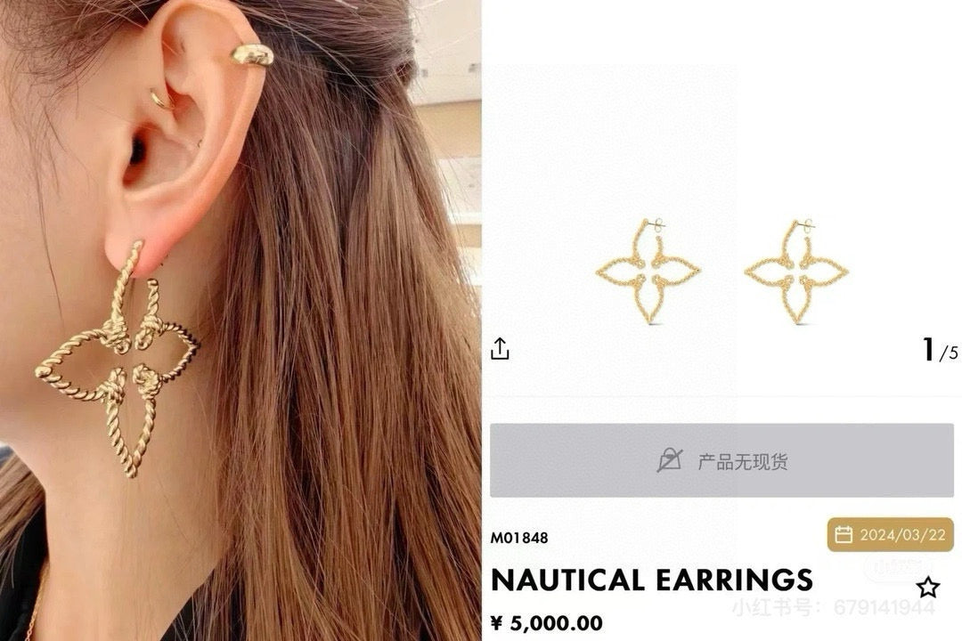 Louis Vuitton Luxury Earrings | Iconic Elegance & Boutique-Grade Quality 114