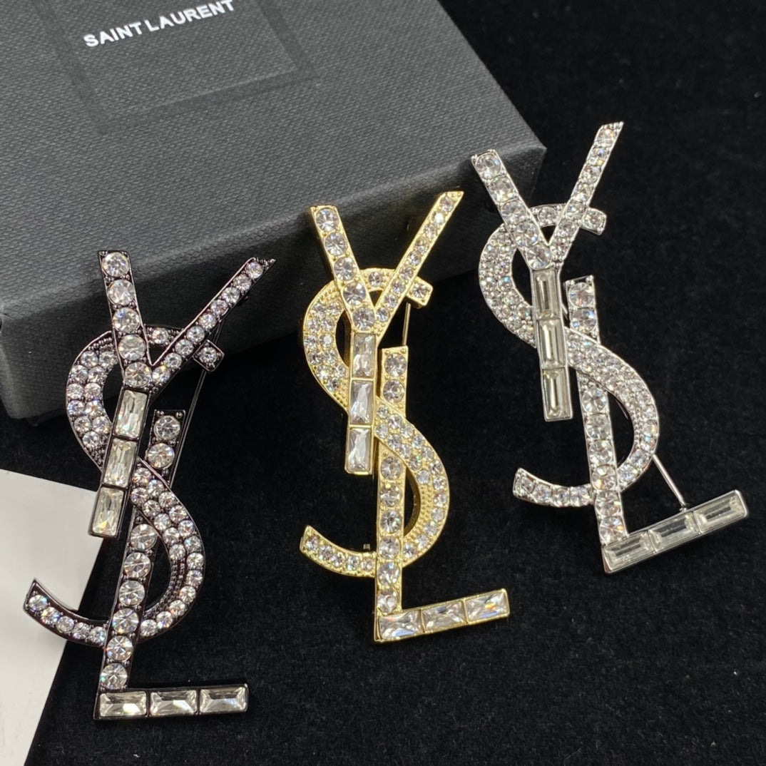 YSL Luxury Brooch | Iconic Elegance & Boutique-Grade Quality 01