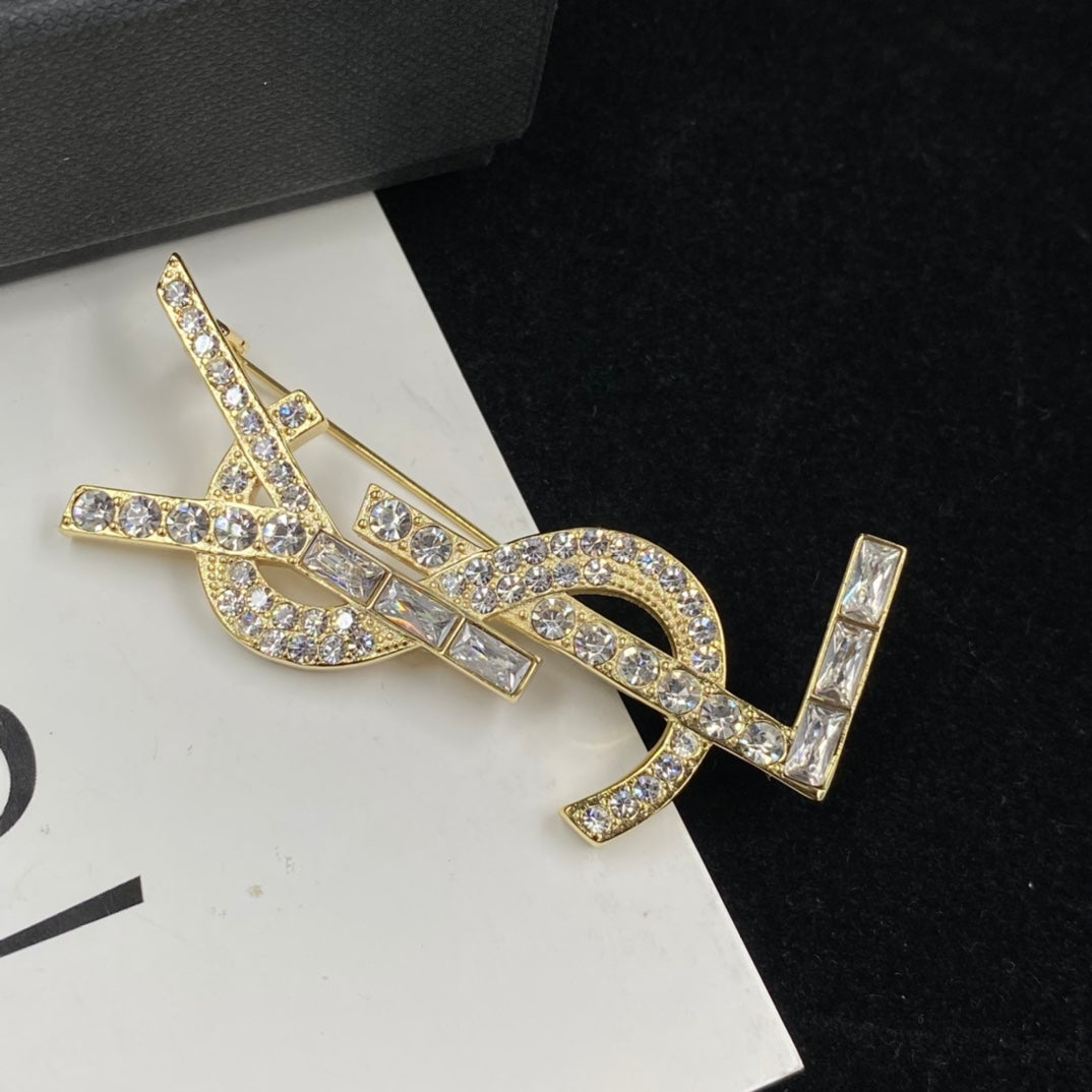 YSL Luxury Brooch | Iconic Elegance & Boutique-Grade Quality 01