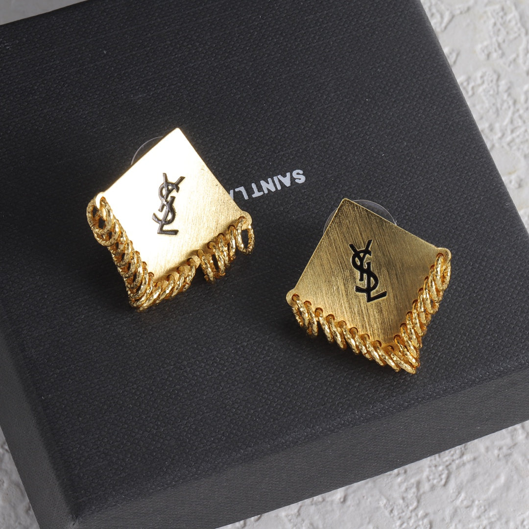 YSL Luxury Earrings | Timeless Elegance & Boutique-Grade Quality 01