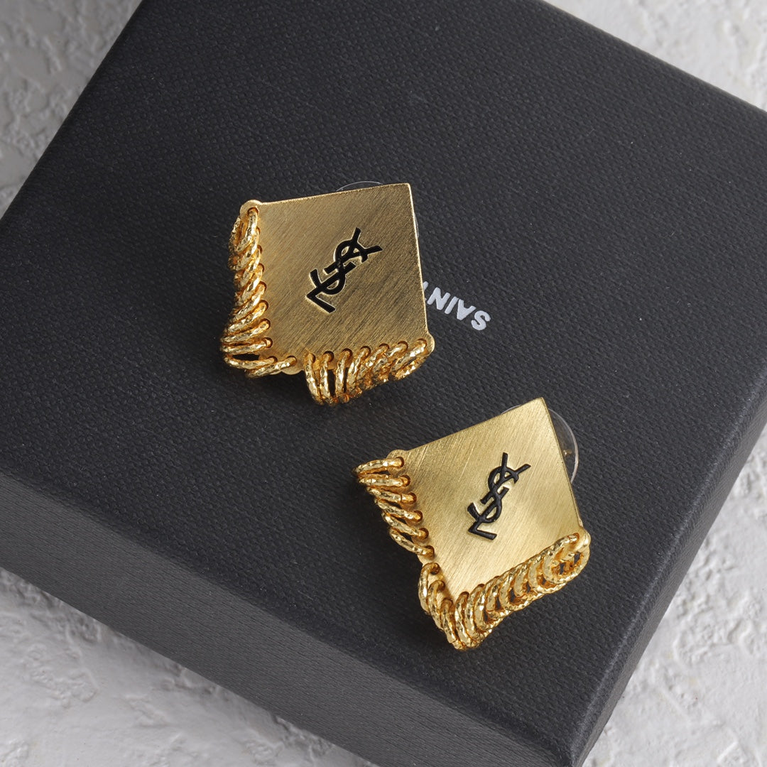 YSL Luxury Earrings | Timeless Elegance & Boutique-Grade Quality 01