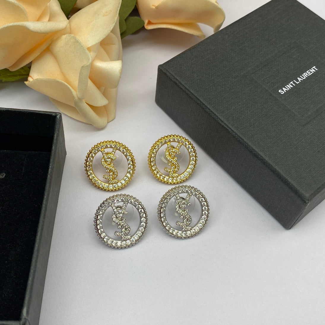 YSL Luxury Earrings | Timeless Elegance & Boutique-Grade Quality 80