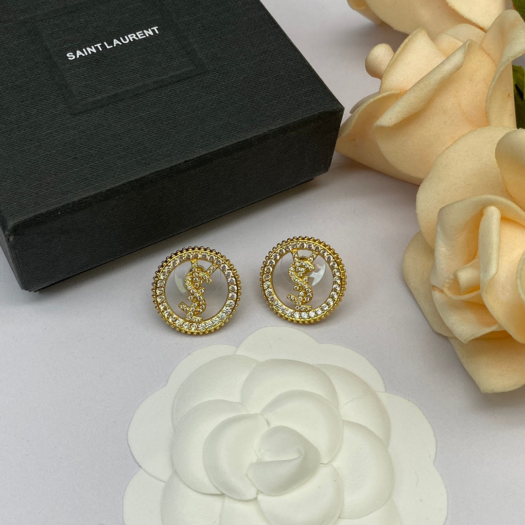 YSL Luxury Earrings | Timeless Elegance & Boutique-Grade Quality 80