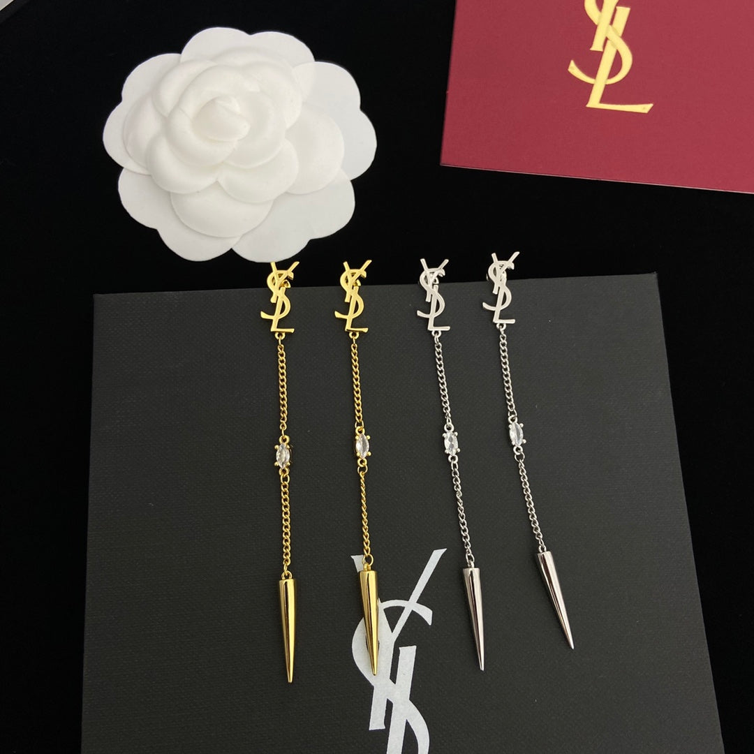 YSL Luxury Earrings | Timeless Elegance & Boutique-Grade Quality 90
