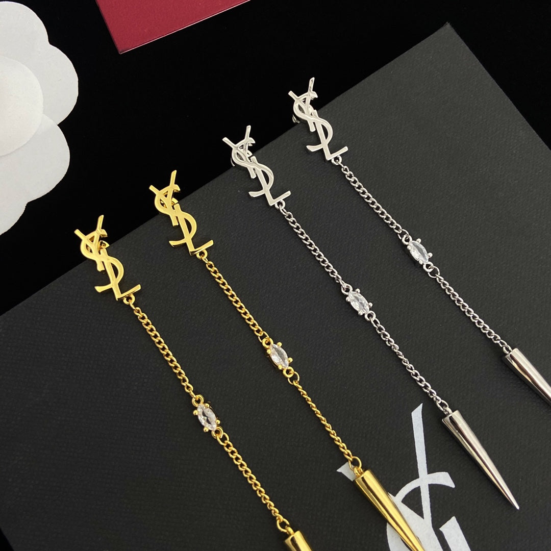 YSL Luxury Earrings | Timeless Elegance & Boutique-Grade Quality 90