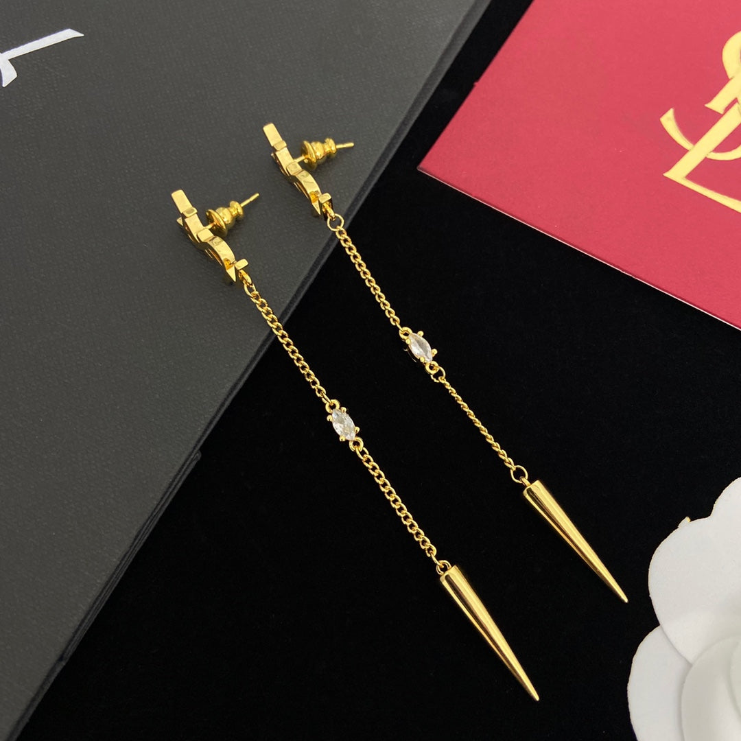 YSL Luxury Earrings | Timeless Elegance & Boutique-Grade Quality 90